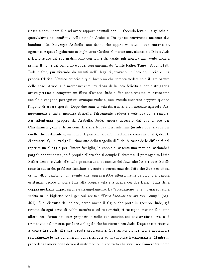 Estratto dalla tesi: Geometrie narrative in ''Jude the Obscure'' di Thomas Hardy
