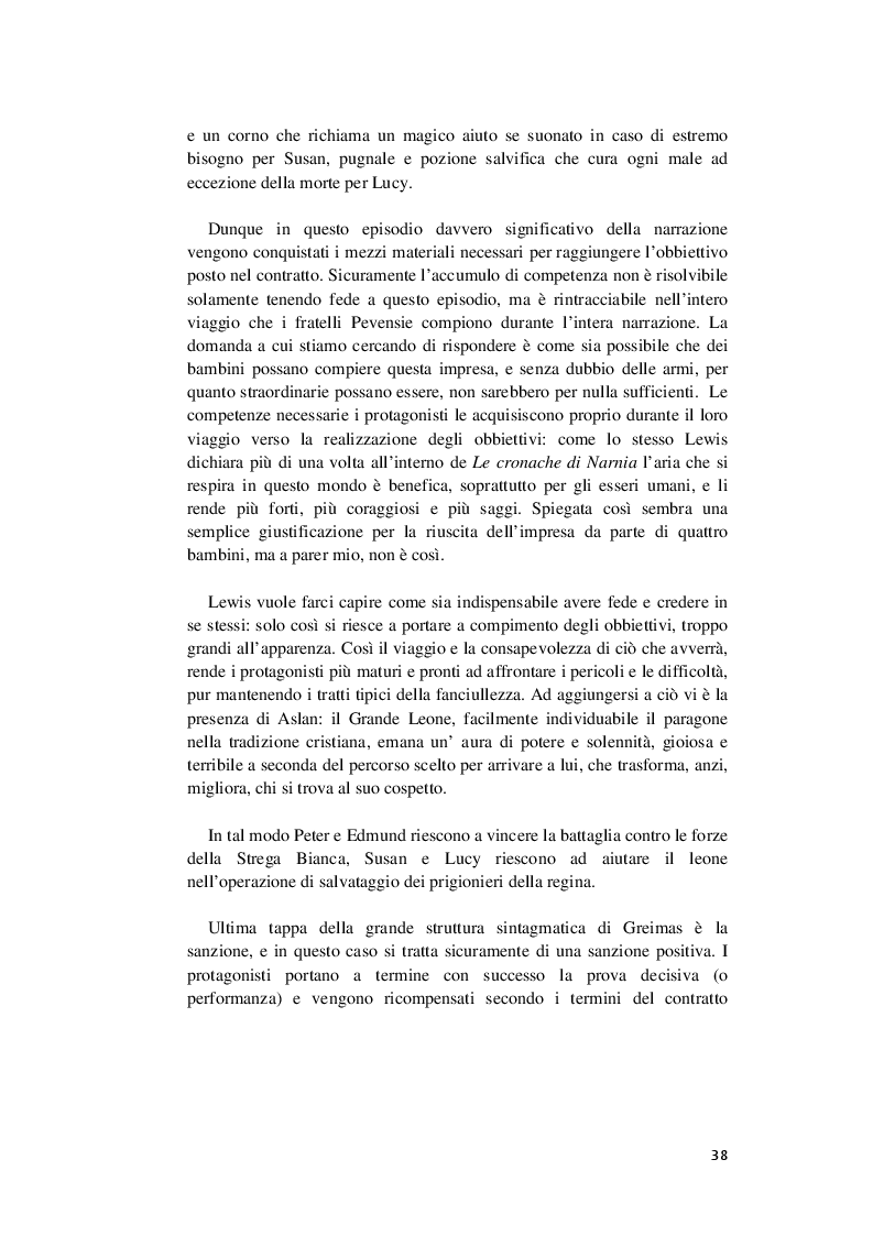 Anteprima della tesi: Ai confini della fiaba - Indagine su Le Cronache di Narnia, Pagina 6