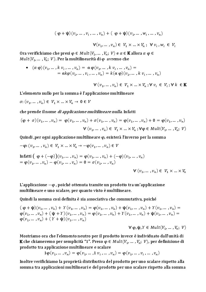Anteprima della tesi: L'algebra tensoriale, Pagina 4