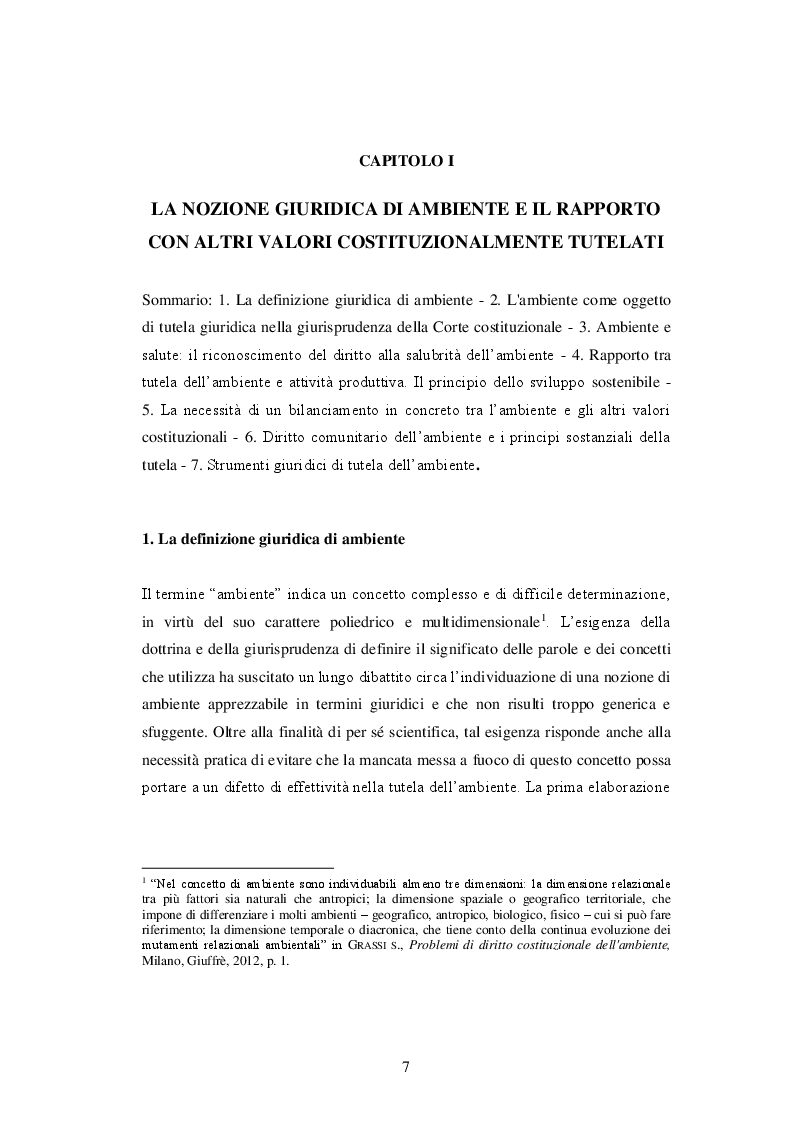 Anteprima della tesi: La responsabilità delle imprese in materia di tutela dell'ambiente, Pagina 4