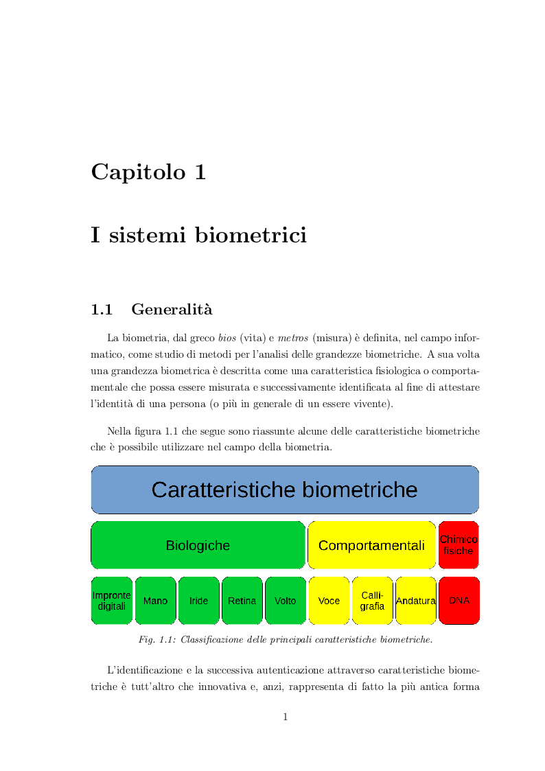Anteprima della tesi: Classificazione di volti mediante sistemi biometrici multimodali, Pagina 5
