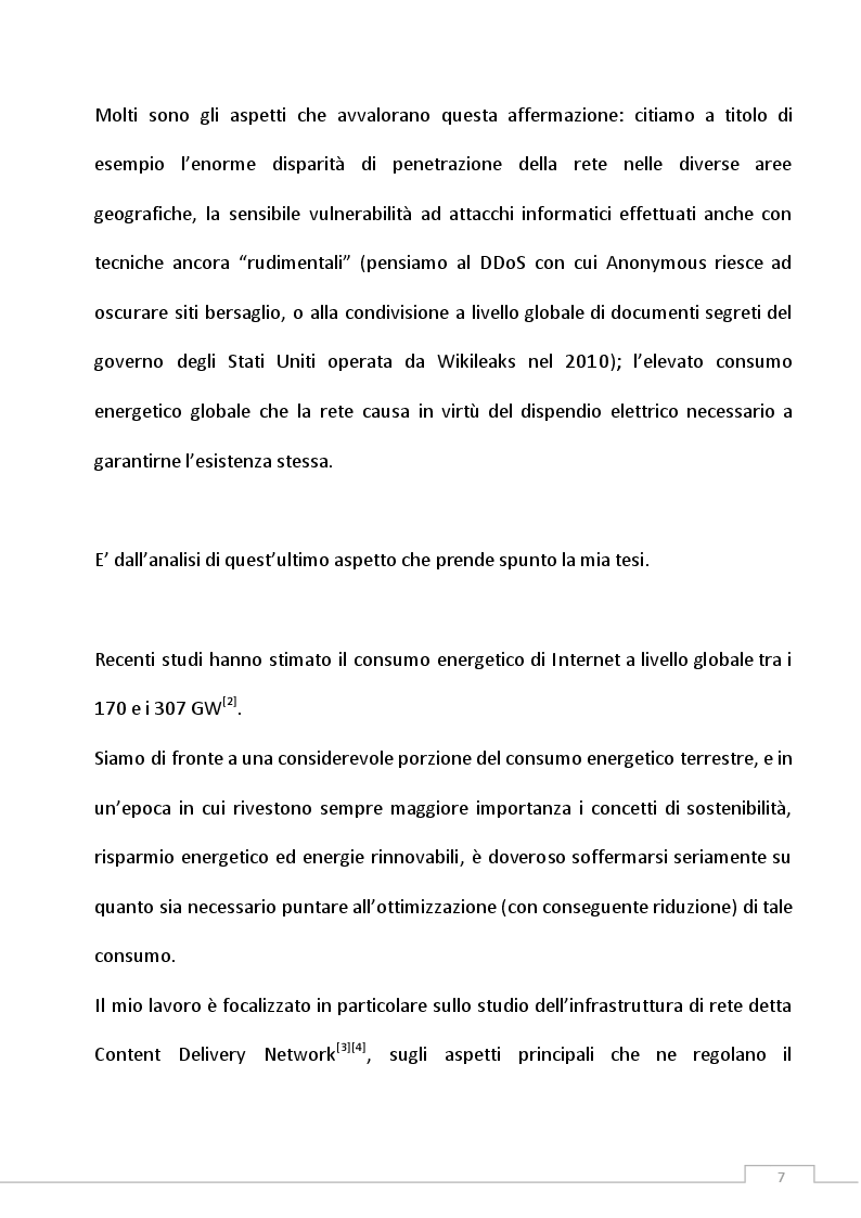 Anteprima della tesi: Definizione di una politica di gestione di Green Content Delivery Network (CDN), Pagina 3