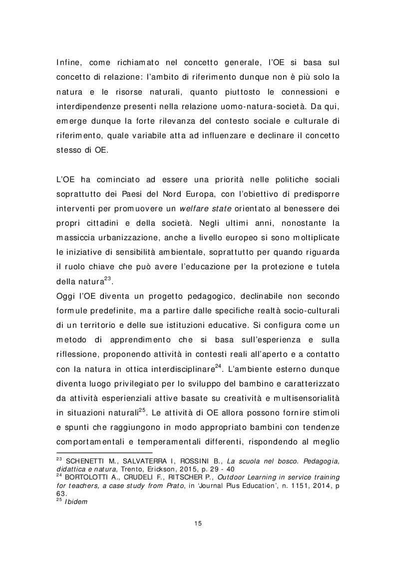 Anteprima della tesi: Dai banchi ai campi. L’Outdoor Education come esperienza educativa e pratica didattica, Pagina 7
