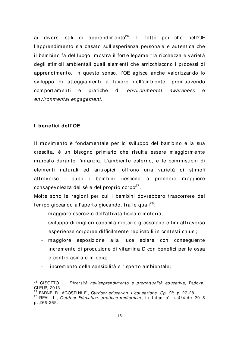Anteprima della tesi: Dai banchi ai campi. L’Outdoor Education come esperienza educativa e pratica didattica, Pagina 8
