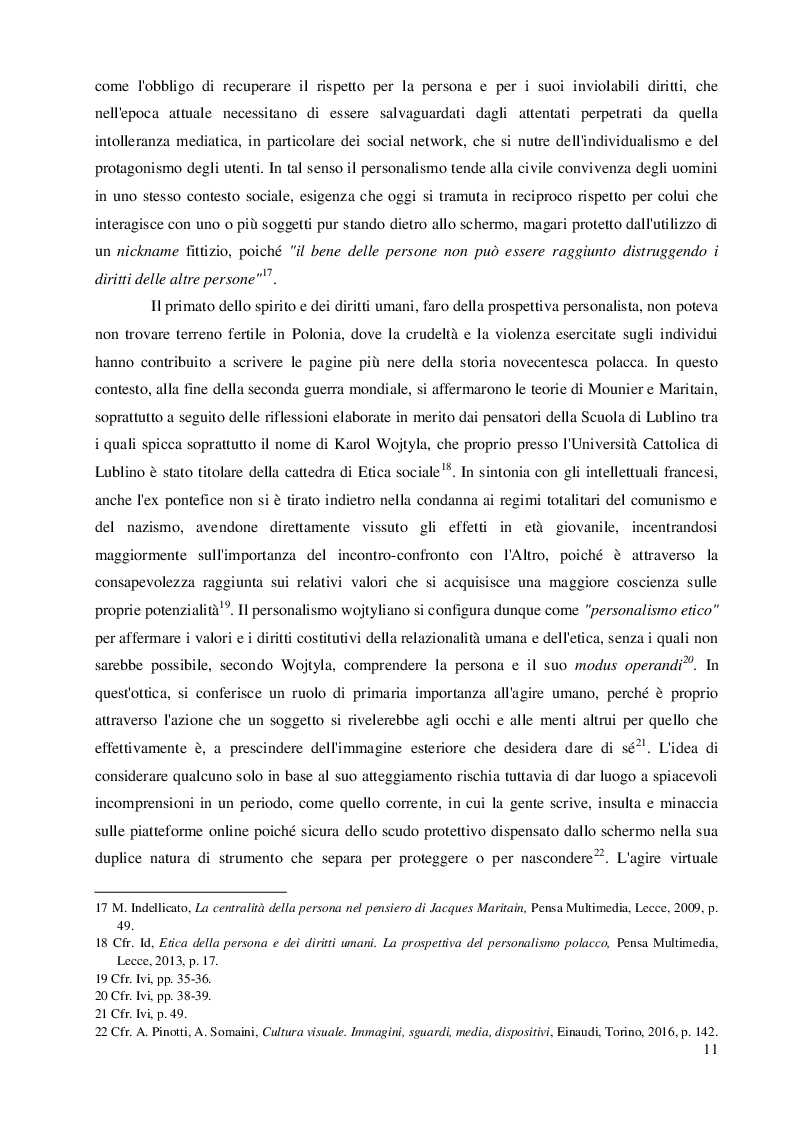 Estratto dalla tesi: Una questione etica: la rete tra potenzialità virtuali e pericoli reali