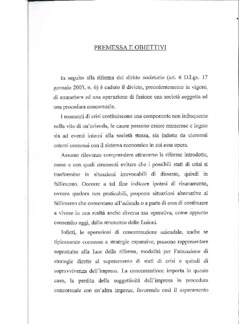 Anteprima della tesi: Fusione, liquidazione e crisi d'impresa, Pagina 2