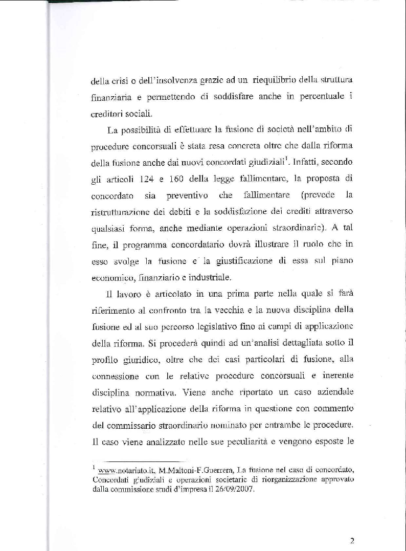 Anteprima della tesi: Fusione, liquidazione e crisi d'impresa, Pagina 3