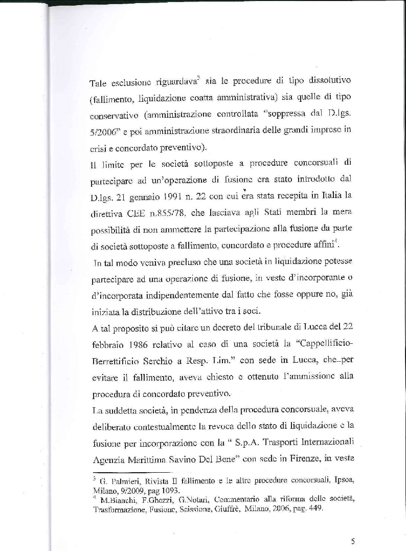 Anteprima della tesi: Fusione, liquidazione e crisi d'impresa, Pagina 6