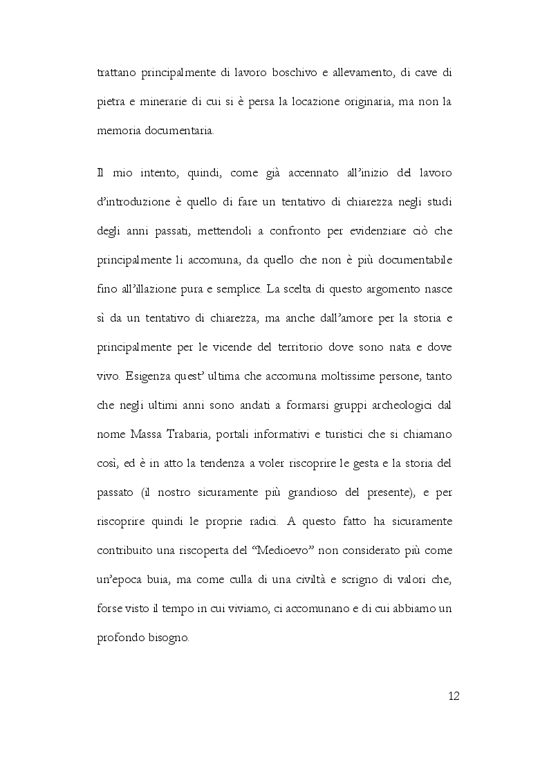 Anteprima della tesi: La Storiografia sulla Massa Trabaria con particolare riferimento dell'Abbazia Benedettina di San Michele Arcangelo di Lamoli, Pagina 9