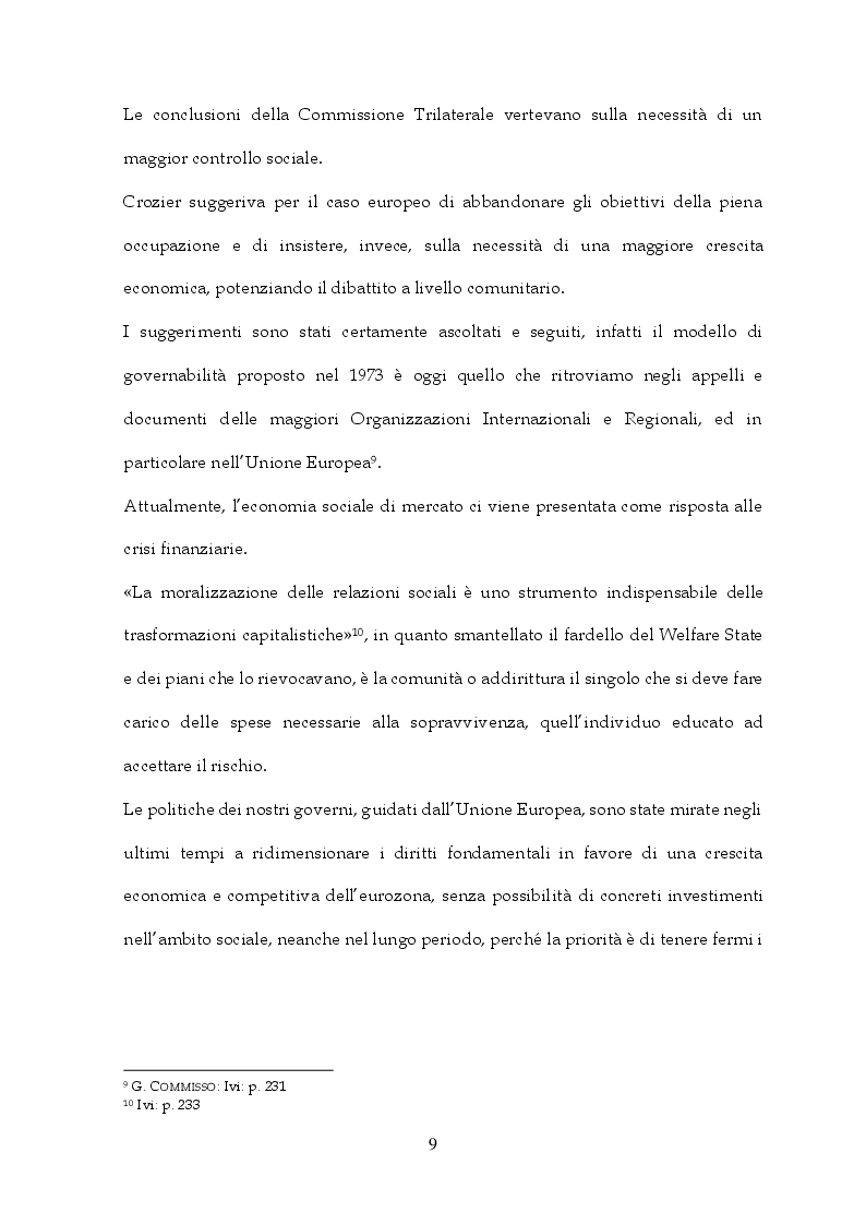 Anteprima della tesi: Tra Italia ed Europa: riforme del mercato del lavoro e governo della precarietà, Pagina 7