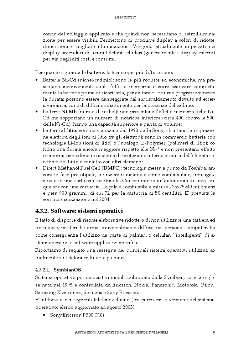 Anteprima della tesi: Astrazioni architetturali per dispositivi mobili, Pagina 4