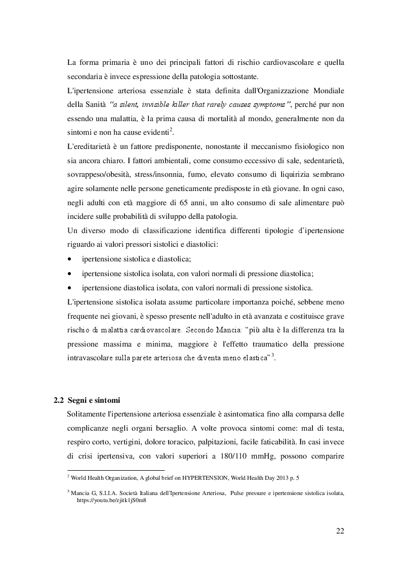 Anteprima della tesi: L'attività fisica come prevenzione primaria dell'ipertensione arteriosa essenziale, Pagina 3
