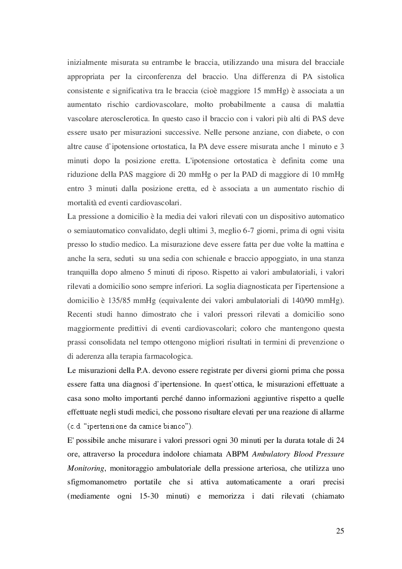 Anteprima della tesi: L'attività fisica come prevenzione primaria dell'ipertensione arteriosa essenziale, Pagina 6