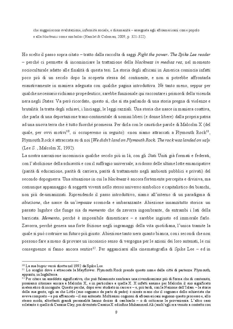 Anteprima della tesi: ''By Any Means Necessary'': La narrazione della Blackness in Spike Lee, Pagina 7