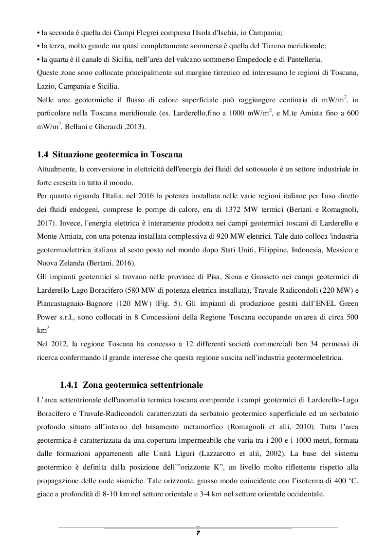 Anteprima della tesi: Geotermia per la climatizzazione: analisi del test di risposta termica e ruolo della componente geologica per un impinanto a sonde verticali ubicato nella città di grosseto, Pagina 3