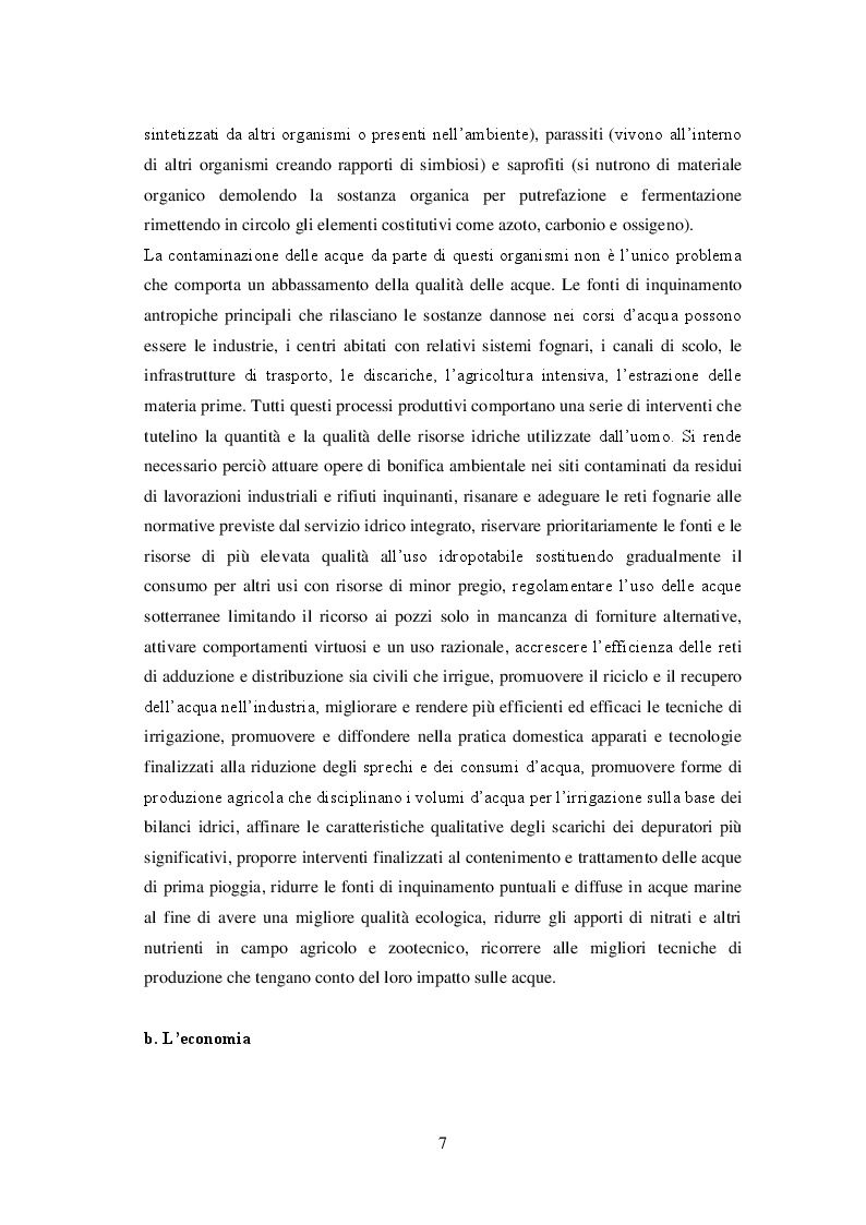 Anteprima della tesi: Sistemi di irrigazione in pieno campo: l'utilizzo efficiente e sostenibile della risorsa idrica per un miglioramento dei possibili scenari futuri, Pagina 8