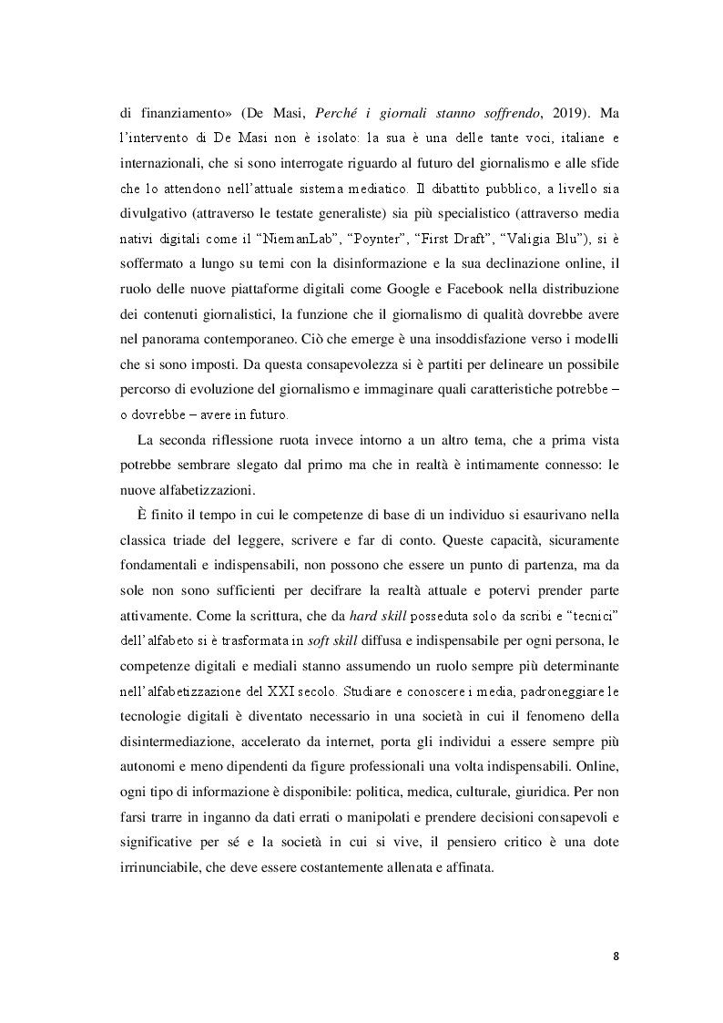 Anteprima della tesi: Giornalisti e lettori integrati: nuove alfabetizzazioni e sfide dell'informazione, Pagina 4
