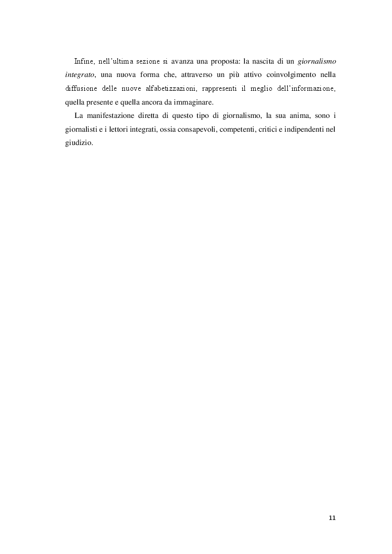 Anteprima della tesi: Giornalisti e lettori integrati: nuove alfabetizzazioni e sfide dell'informazione, Pagina 7