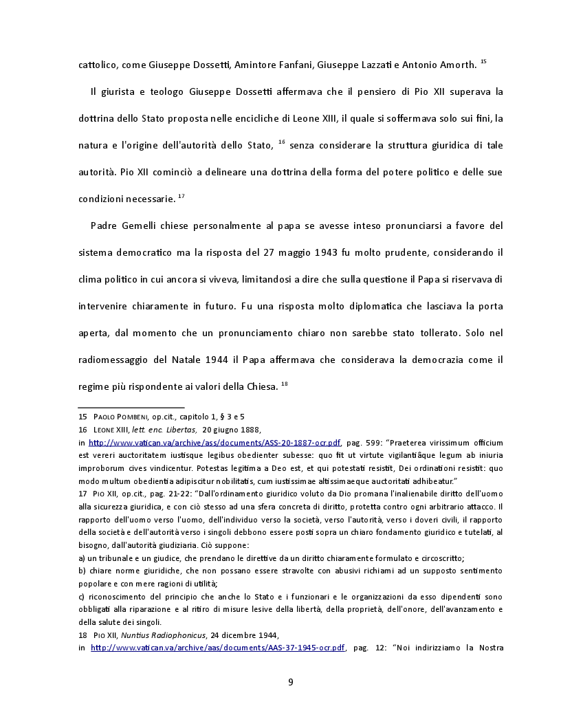 Estratto dalla tesi: Presenza e contributo dei cattolici alla nascita della Costituzione italiana