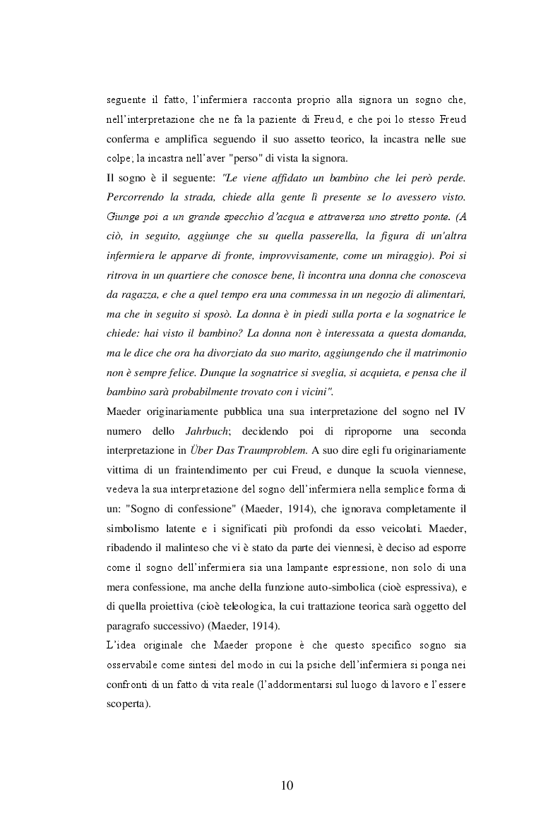Estratto dalla tesi: Sul problema del sogno di Alphonse E. Maeder una proposta sulla funzione psichica dell’onirico.