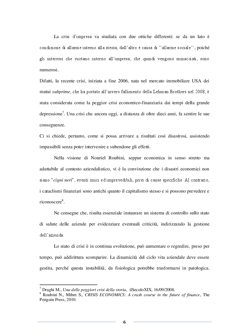 Anteprima della tesi: Misure di allerta e prevenzione della crisi. Le novità della riforma del fallimento, Pagina 3