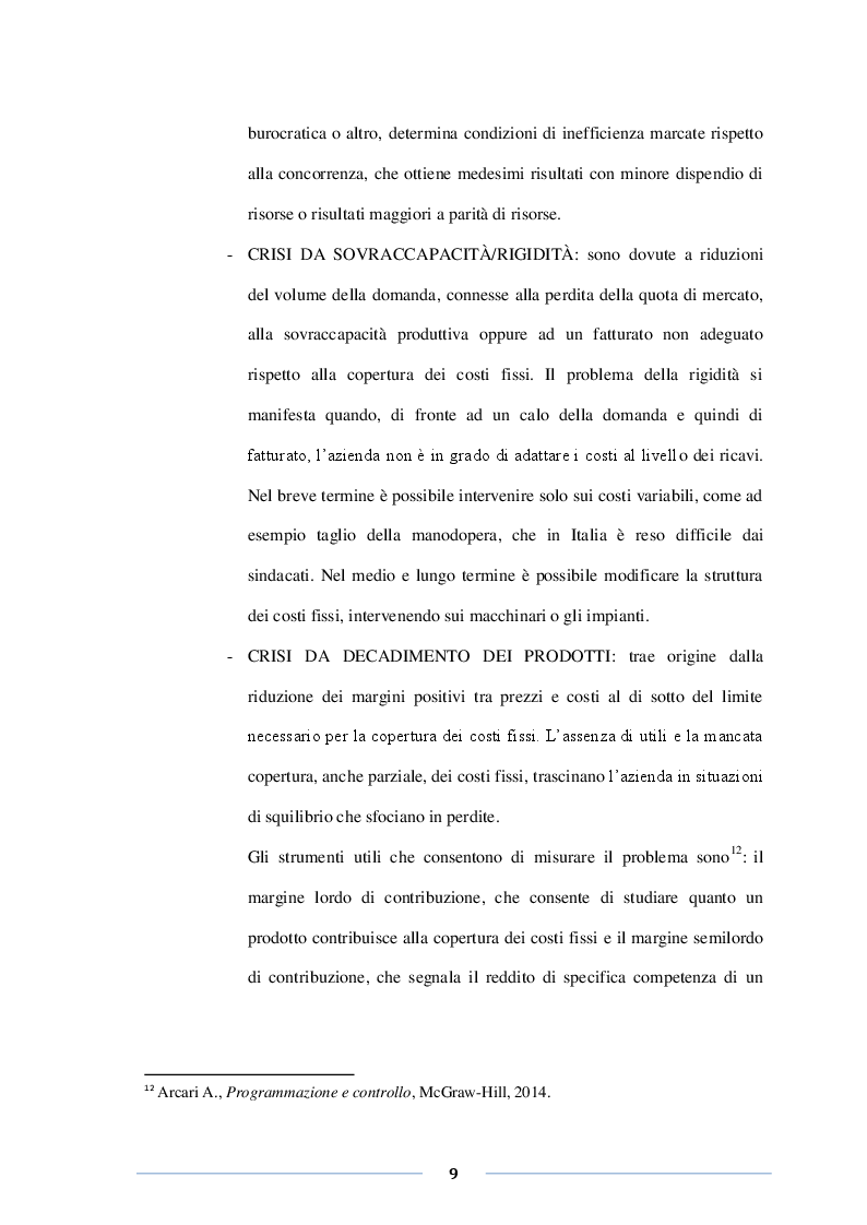 Anteprima della tesi: Misure di allerta e prevenzione della crisi. Le novità della riforma del fallimento, Pagina 6