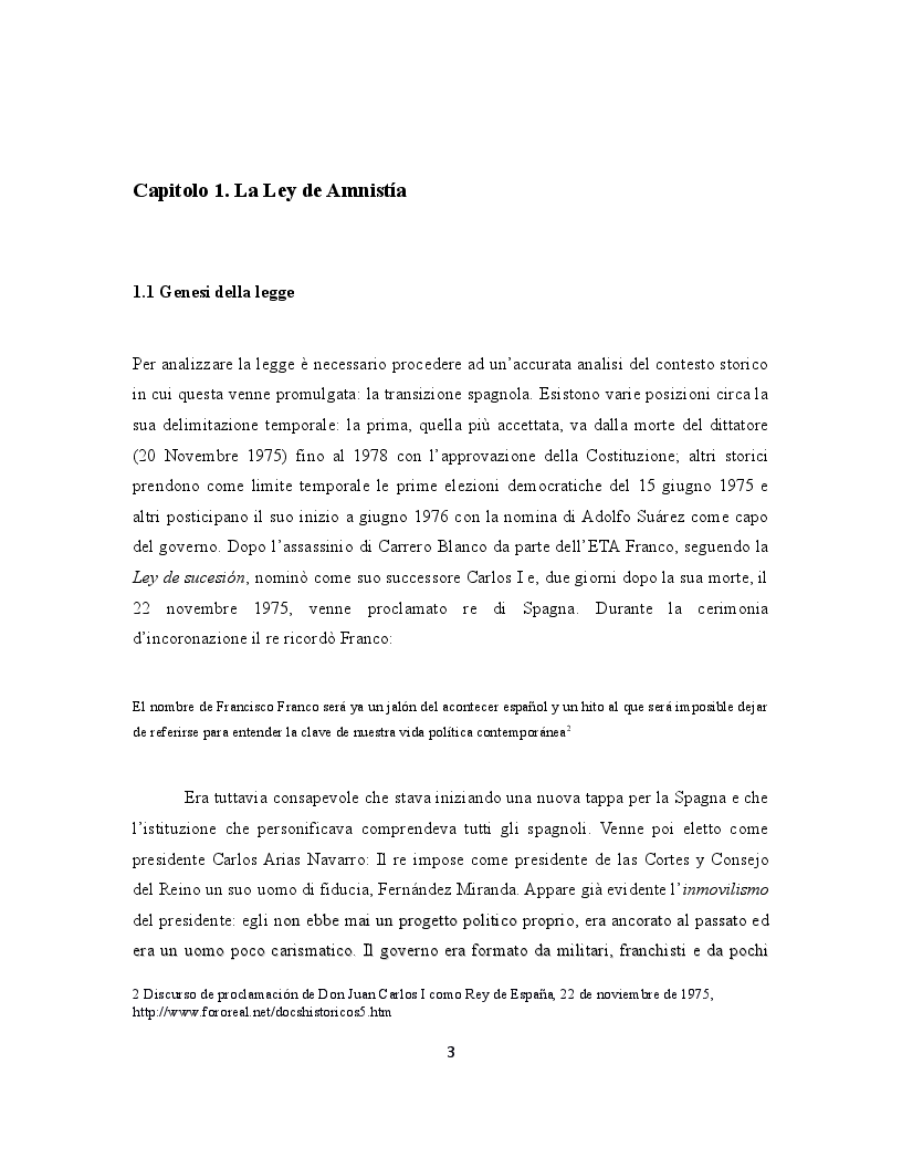 Anteprima della tesi: La giustizia di transizione: amnistia e memoria storica nella Spagna contemporanea, Pagina 4