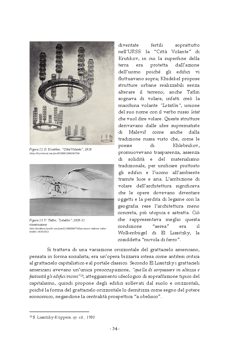 Anteprima della tesi: Analisi e rappresentazione del grattacielo orizzontale: El Lissitzky e il progetto del Wolkenbugel a Mosca (1923-1925), Pagina 3
