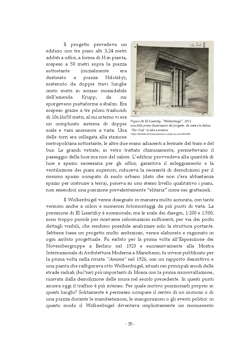 Anteprima della tesi: Analisi e rappresentazione del grattacielo orizzontale: El Lissitzky e il progetto del Wolkenbugel a Mosca (1923-1925), Pagina 4