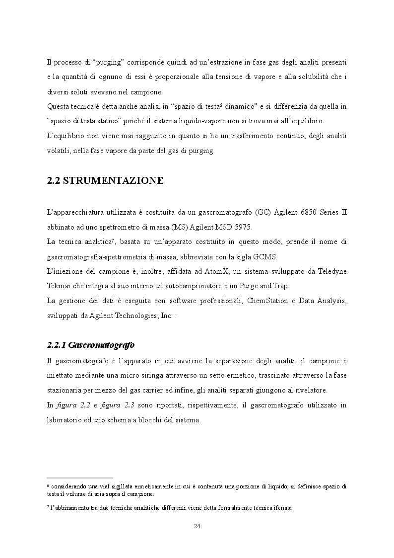 Anteprima della tesi: Sviluppo di metodiche analitiche mediante GCMS per la determinazione di parametri non tabellati del D.lgs. 152/06, Pagina 6
