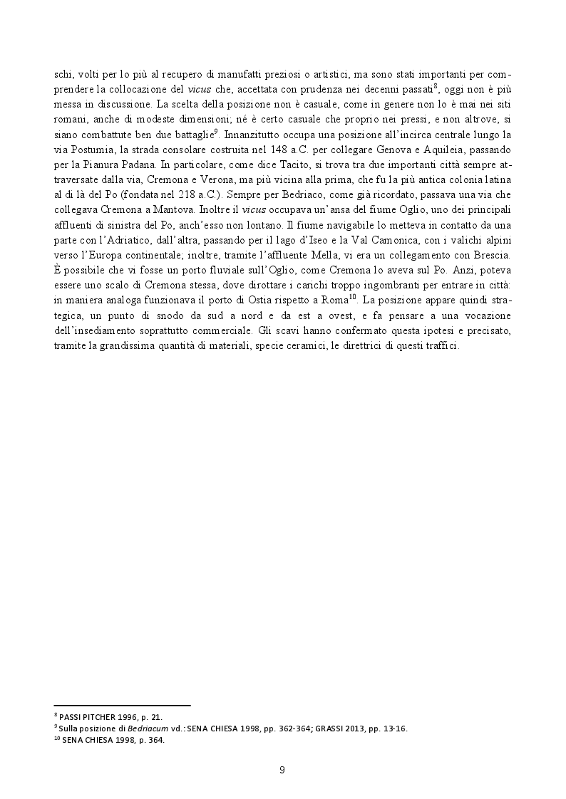 Anteprima della tesi: Analisi preliminare dei materiali del livello superficiale (US 8185) della campagna di scavo UniMI 2014 a Calvatone-Bedriacum, Pagina 6