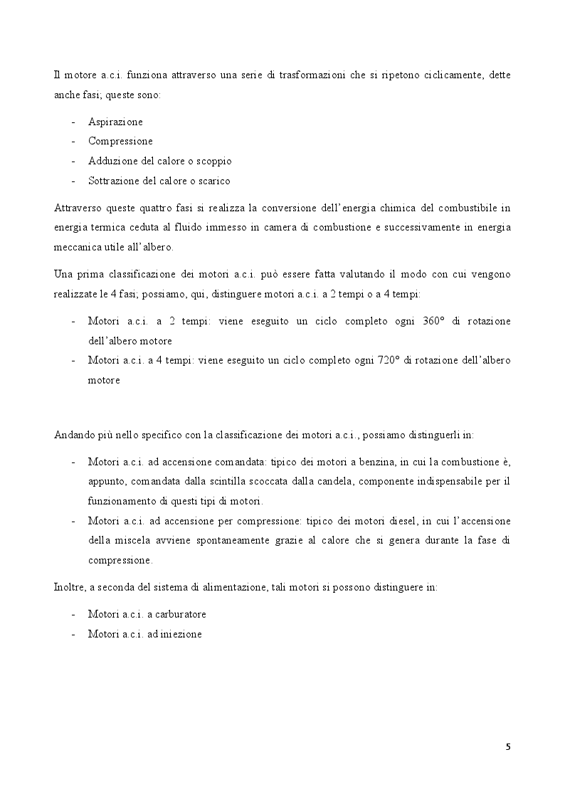 Anteprima della tesi: Rendimento volumetrico nei motori alternativi a combustione interna ad alta potenza specifica, Pagina 3