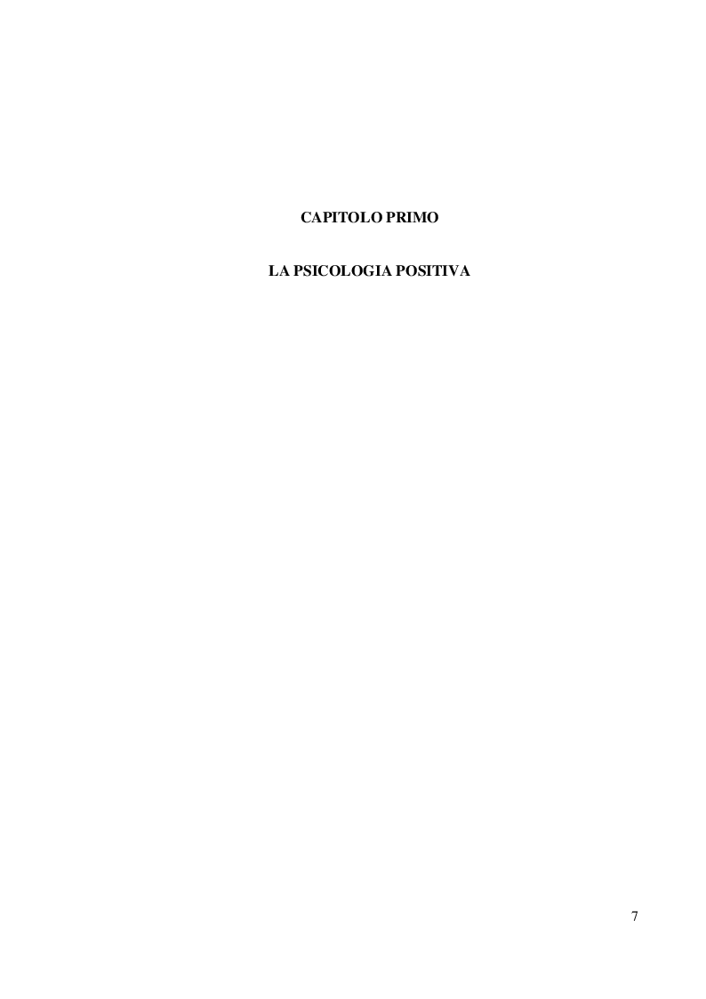 Anteprima della tesi: Coltivare il benessere attraverso il pensiero psicologico positivo, Pagina 4