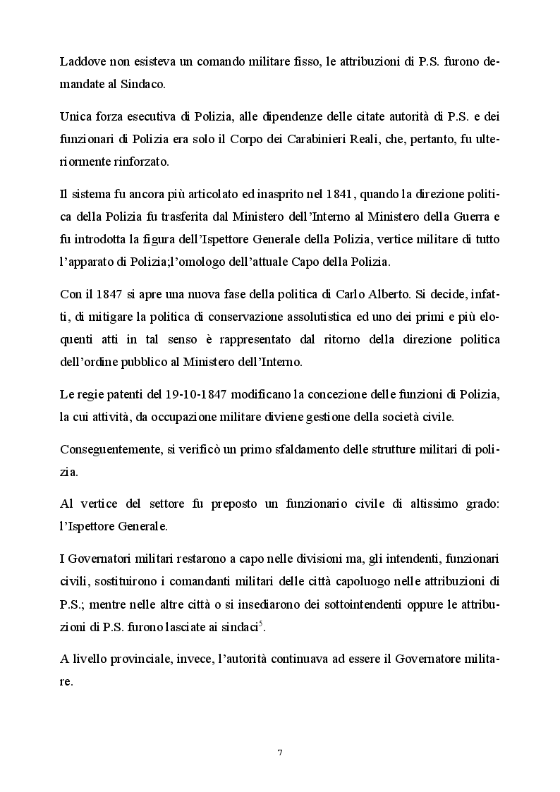 Anteprima della tesi: Il ruolo del sindacato a 20 anni dalla riforma della Polizia di Stato, Pagina 4