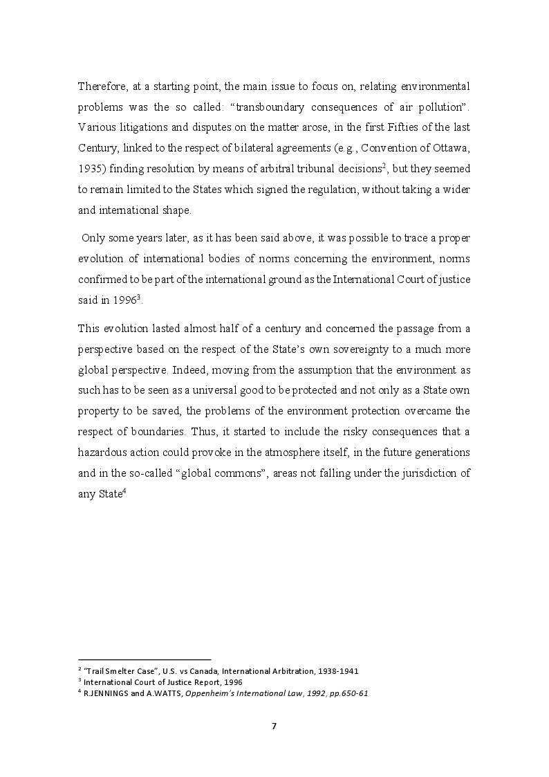 Anteprima della tesi: The development of the Precautionary Principle in International Customary Law, Pagina 3