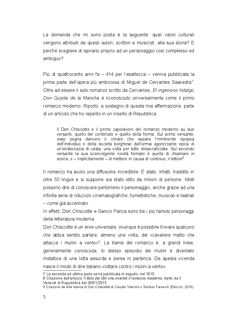 Anteprima della tesi: Don Chisciotte di Francesco Guccini - Uno sguardo al panorama musicale italiano e ispanico, Pagina 3