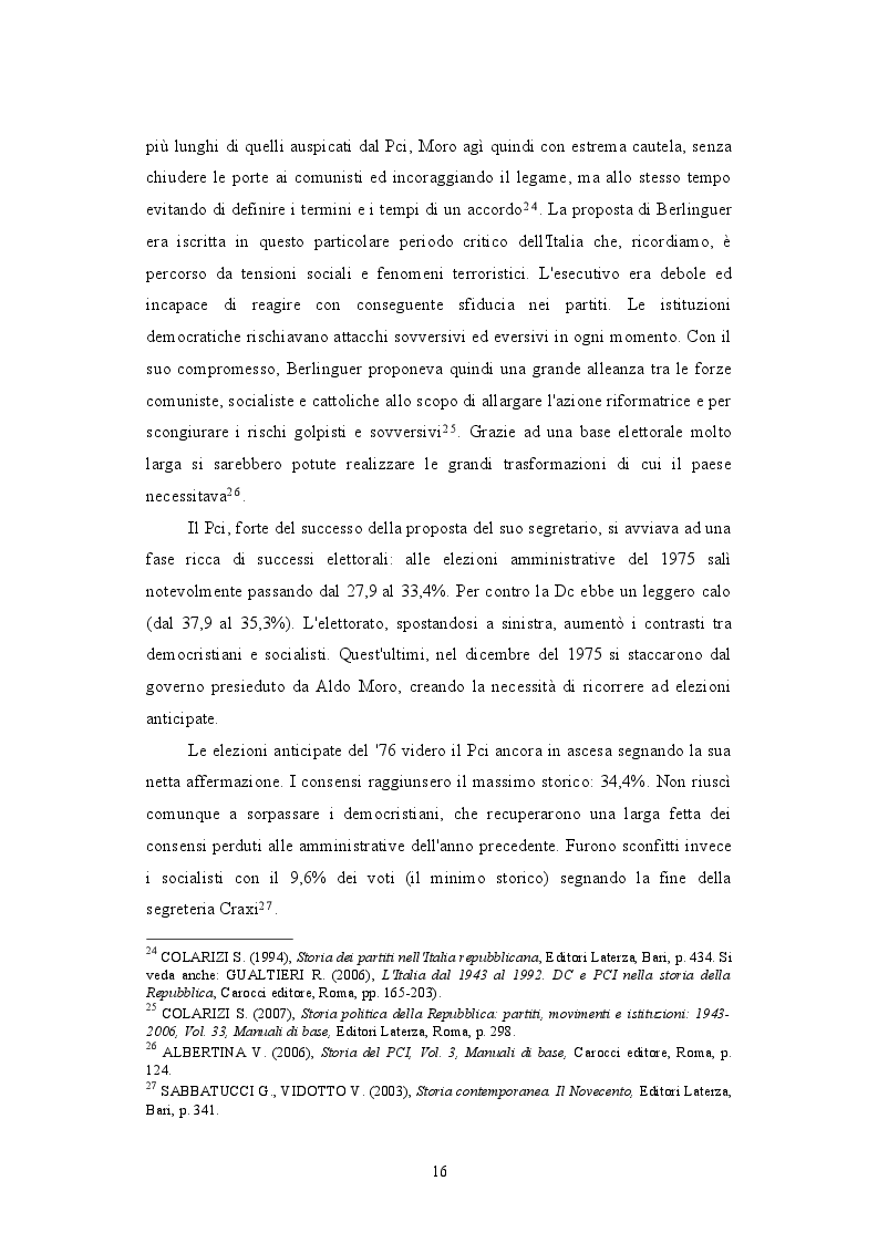 Estratto dalla tesi: Il PCI e il dibattito sull'aborto: protagonista o attore comprimario? 1979-1981
