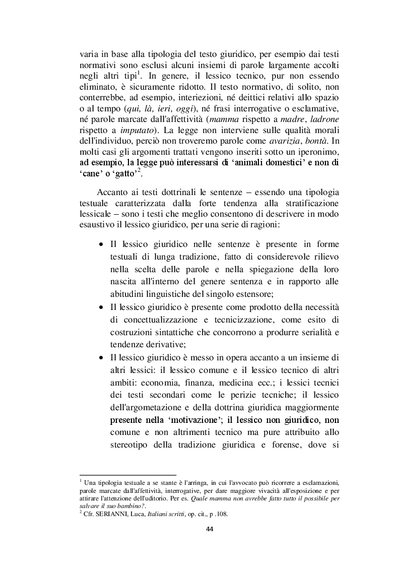 Anteprima della tesi: Il linguaggio giuridico: analisi linguistica e difficoltà traduttive. Studio applicato alle sentenze della Corte dei Conti (2009 - 2013), Pagina 5