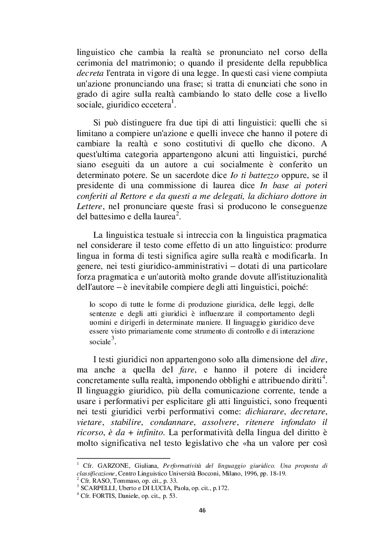 Anteprima della tesi: Il linguaggio giuridico: analisi linguistica e difficoltà traduttive. Studio applicato alle sentenze della Corte dei Conti (2009 - 2013), Pagina 7