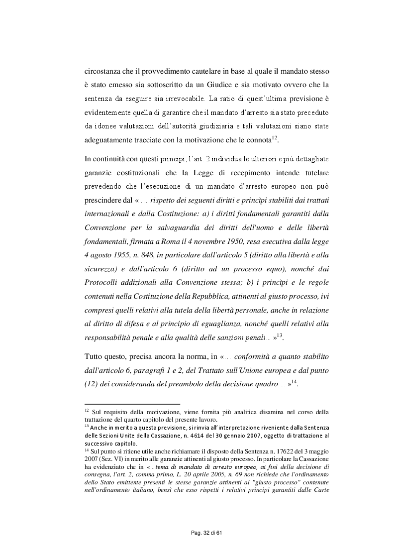 Anteprima della tesi: Il Mandato d'arresto europeo nel contesto normativo e giurisprudenziale, Pagina 4