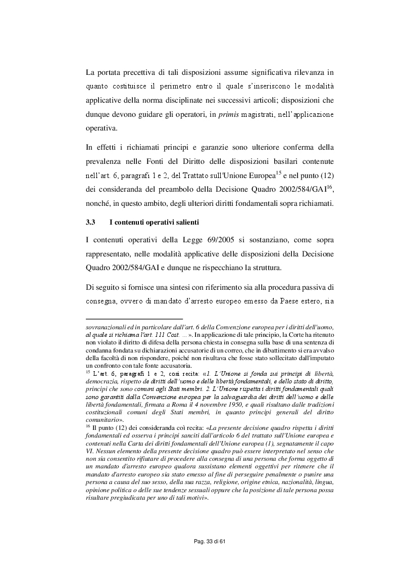 Anteprima della tesi: Il Mandato d'arresto europeo nel contesto normativo e giurisprudenziale, Pagina 5
