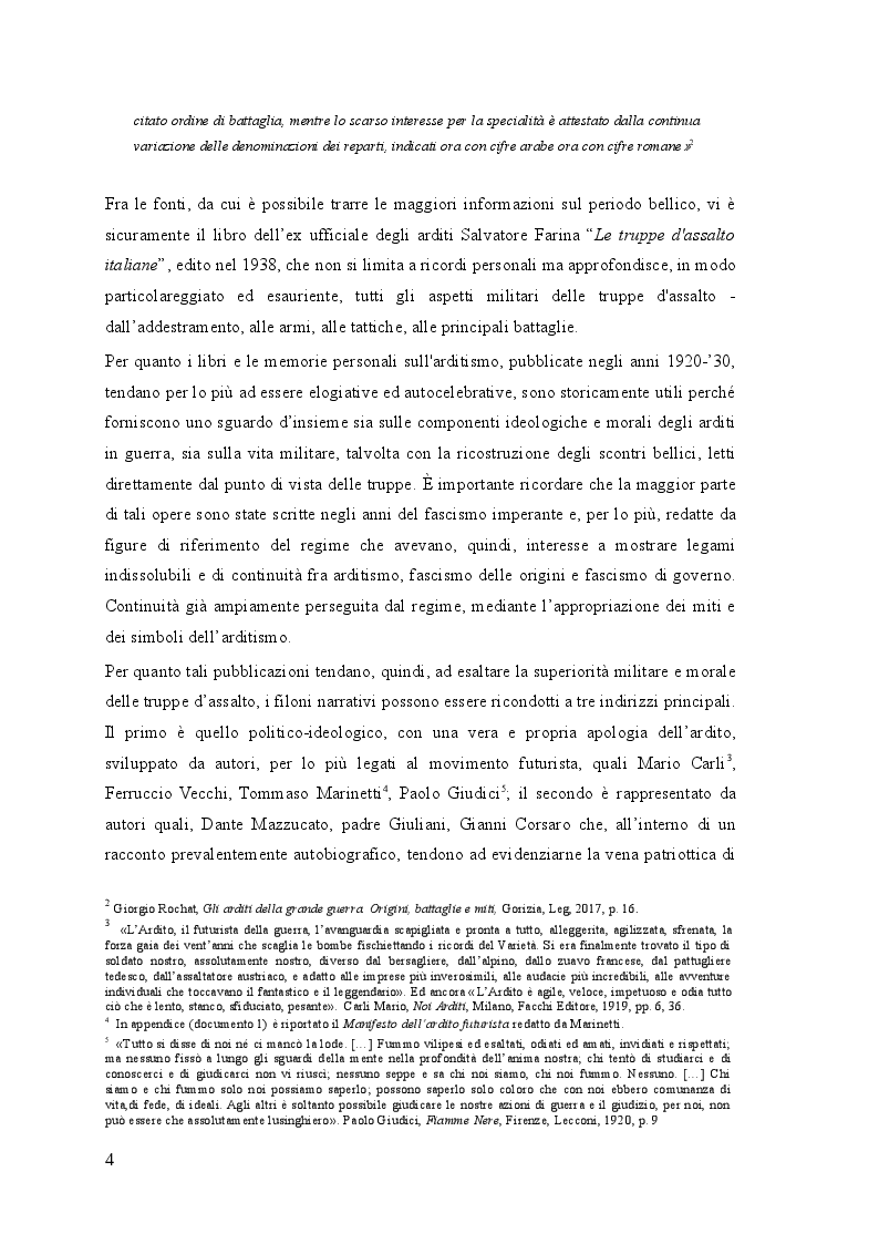 Anteprima della tesi: Gli arditi: dal fronte alla politica (1917-1923), Pagina 3