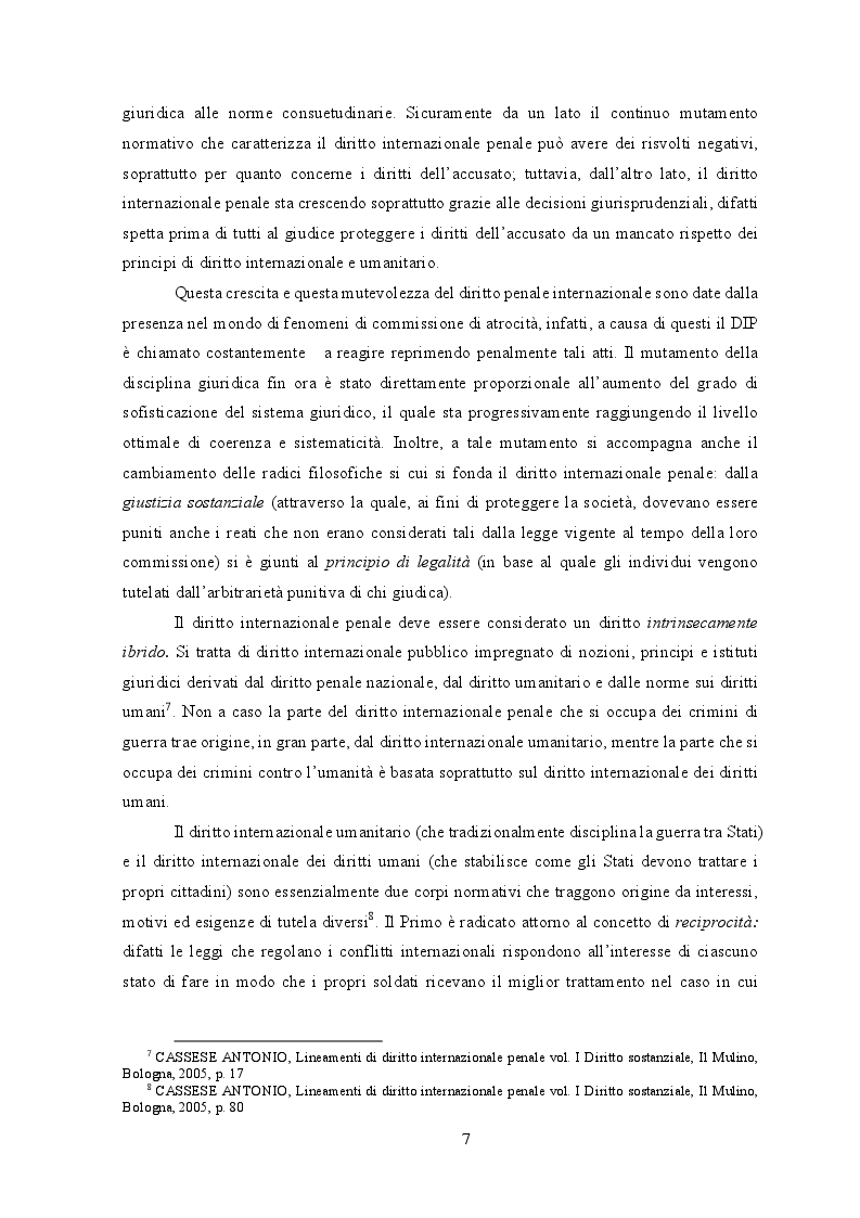 Anteprima della tesi: Diritto internazionale penale: fondamenti teorico-istituzionali e prassi evolutiva, Pagina 7