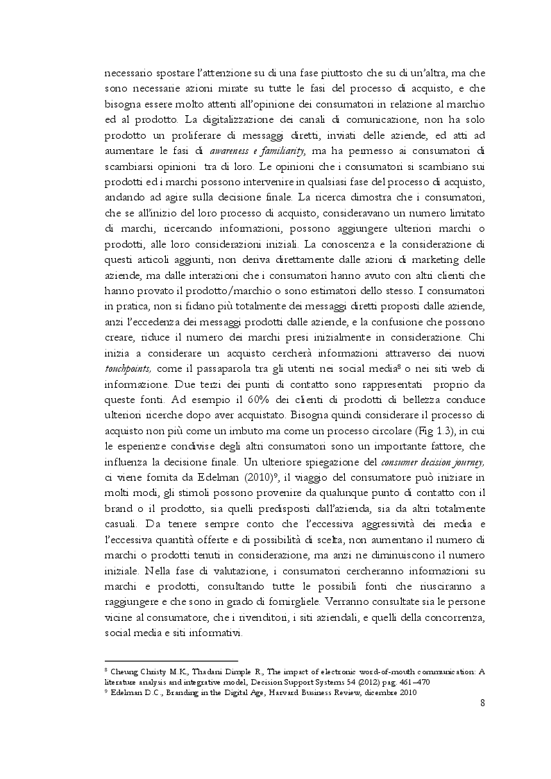 Anteprima della tesi: Estetica professionale. Adottare una strategia omnicanale, per differenziare l'offerta e creare valore aggiunto, Pagina 9