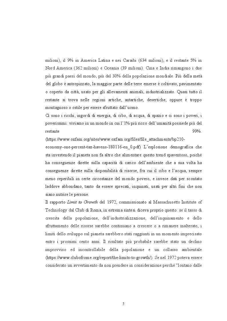 Anteprima della tesi: Sovrappopolazione e collasso ambientale, Pagina 3