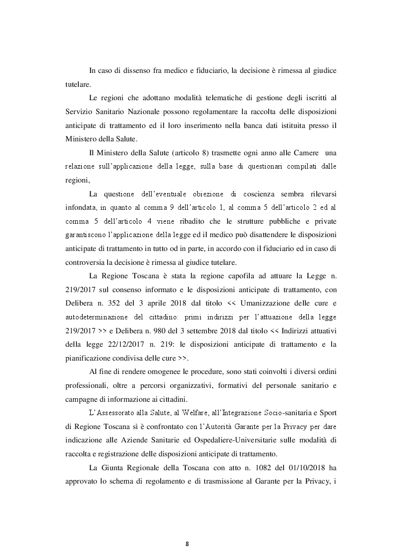 Anteprima della tesi: La Disciplina in materia di Consenso Informato e Disposizioni Anticipate di Trattamento, Pagina 6
