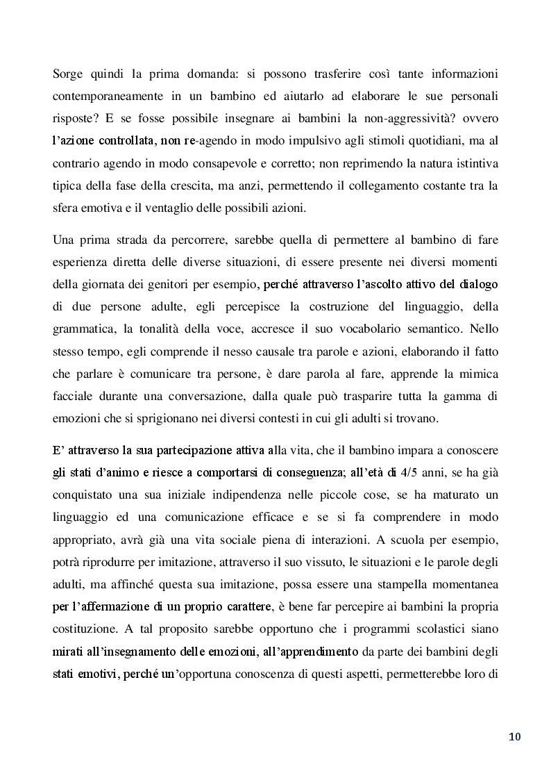Estratto dalla tesi: Lo yoga: uno strumento pedagogico di alfabetizzazione emotiva per lo sviluppo empatico e sociale del bambino