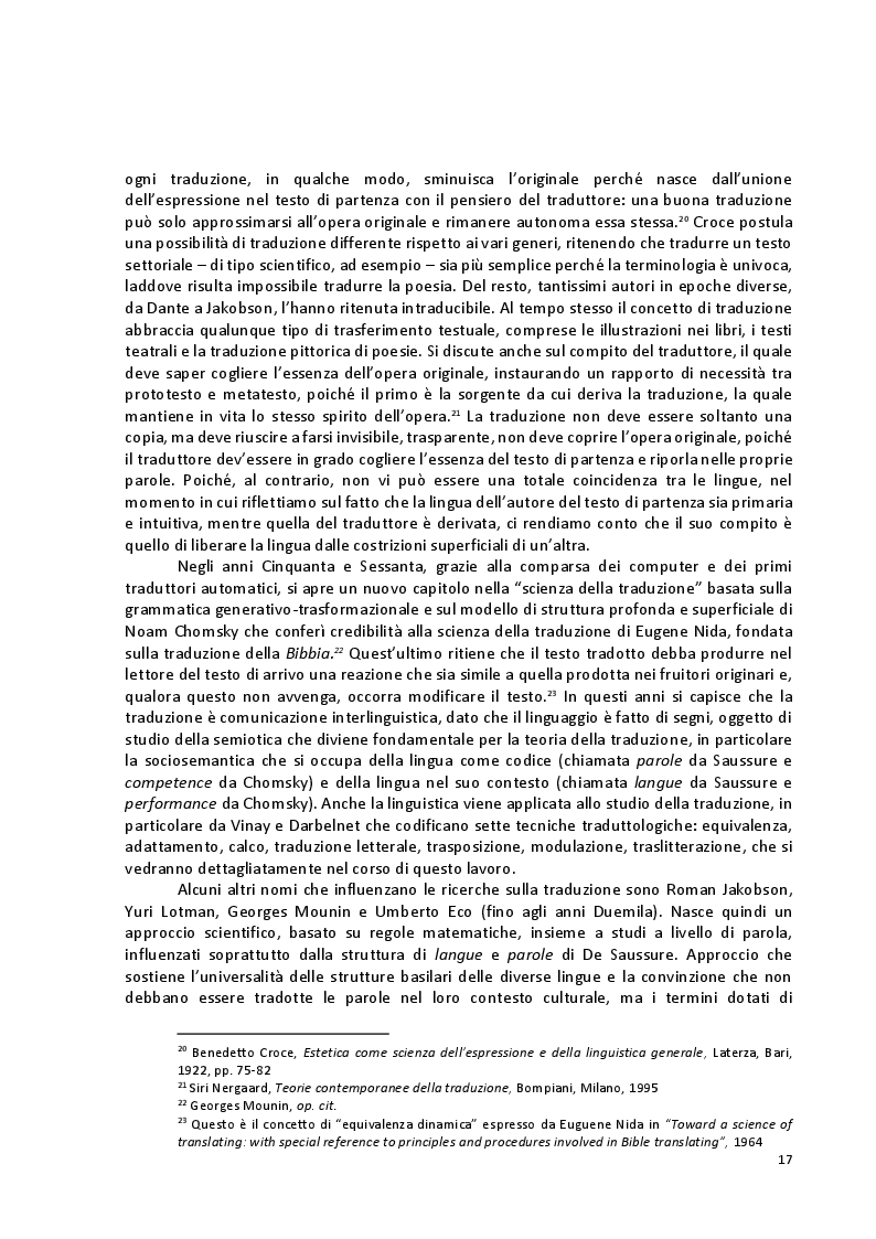 Anteprima della tesi: Viaggio attraverso la traduzione e sottotitolazione di quattro cortometraggi tra inglese, spagnolo e italiano, Pagina 10