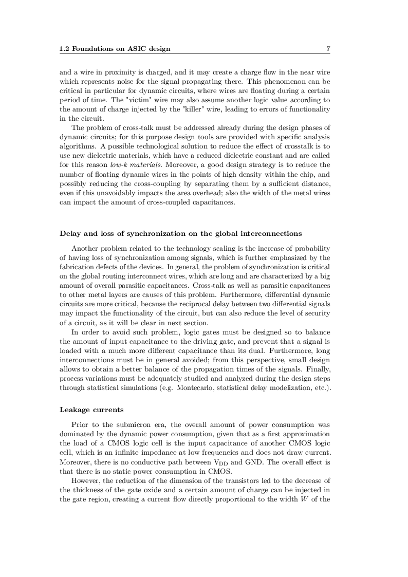 Anteprima della tesi: Design techniques for secure cryptographic circuits in deep submicron technologies, Pagina 9