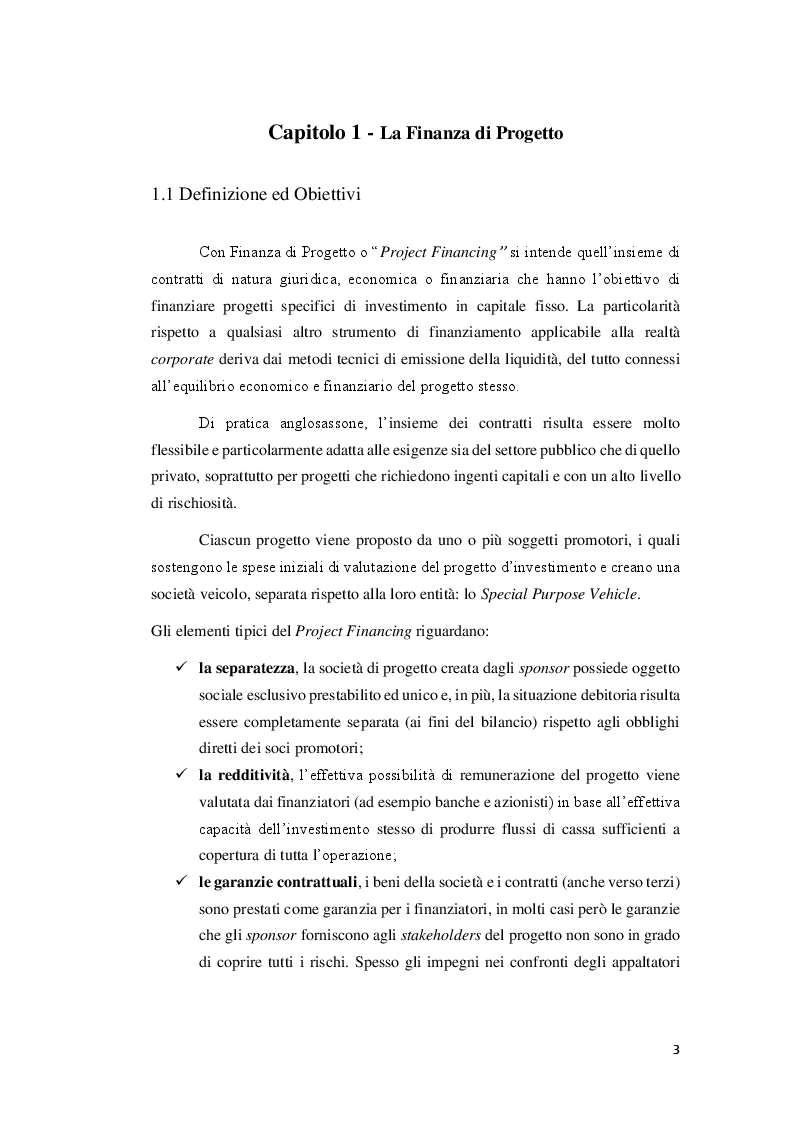 Anteprima della tesi: Esperienze di Project Financing a confronto: l'opportunità degli strumenti della Finanza Islamica, Pagina 4